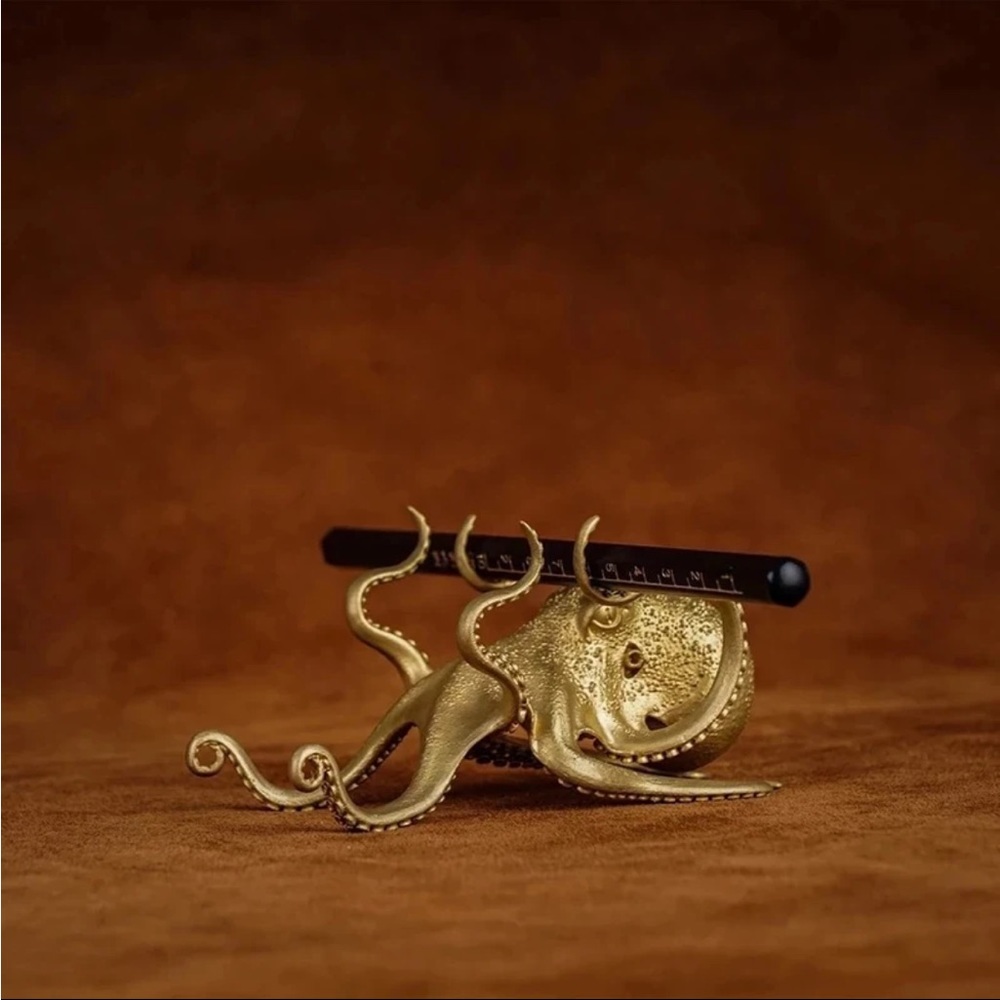 Gold Octopus Phone Holder